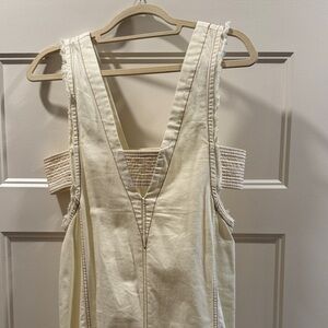 Pilcro Cream Midi Dress